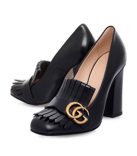 gucci marmont loafers|Gucci Marmont loafer heels.